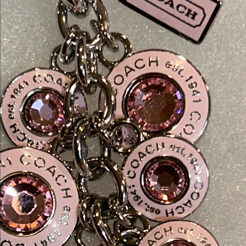 Coach Pink and Silver Key Holder - Picture 4 of 6